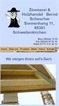 Mobile Screenshot of holzbau-scheucher.de